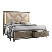 5Pc New York Bedroom Set  Queen Size (Platform) Bed