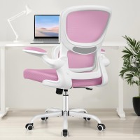 Razzor Office Chair, Ergonomic Desk Chair With Lumbar Support And Adjustable Armrests, Breathable Mesh Mid Back Computer Chair, Reclining Task Chair For Home Office (2202, Pink)