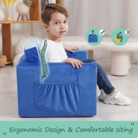 Acrabros Kids Couch Toddler Sofa Bed Fold Out For Gilrs Boys Baby Flip Out Convertible Lounge Chair Car