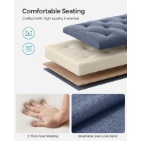 Songmics Storage Ottoman Bench Foot Rest With Legs 157 X 433 X 157 Inches End Of Bed Bench Storage Chest Load Up To 660