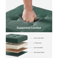 Songmics Storage Ottoman Small Ottoman Foot Rest With Legs 15 X 15 X 157 Inches Foot Stool Ottoman With Storage Load Up To