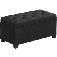 Songmics Storage Ottoman Bench Foot Rest With Legs 157 X 30 X 157 Inches End Of Bed Bench Storage Chest Load Up To 660 Lb