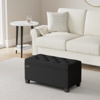 Songmics Storage Ottoman Bench Foot Rest With Legs 157 X 30 X 157 Inches End Of Bed Bench Storage Chest Load Up To 660 Lb