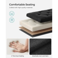 Songmics Storage Ottoman Bench Foot Rest With Legs 157 X 30 X 157 Inches End Of Bed Bench Storage Chest Load Up To 660 Lb