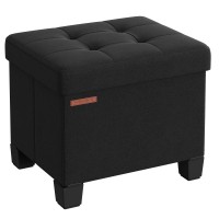 Songmics Storage Ottoman Small Ottoman Foot Rest With Legs 126 X 158 X 132 Inches Foot Stool Ottoman With Storage Load Up