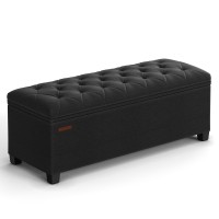 Songmics Storage Ottoman Bench Foot Rest With Legs 157 X 433 X 157 Inches End Of Bed Bench Storage Chest Load Up To 660