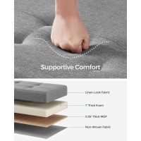 Songmics Storage Ottoman Bench Foldable Foot Rest With Legs 15 X 43 X 157 Inches End Of Bed Bench Storage Chest Load Up To