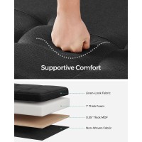 Songmics Storage Ottoman Folding Storage Bench Ottoman With Storage Storage Ottoman Bench For Living Room Bedroom 15 X 43