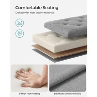 Songmics Storage Ottoman Bench Foot Rest With Legs 157 X 30 X 157 Inches End Of Bed Bench Storage Chest Load Up To 660 Lb