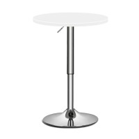 Monibloom Bistro Pub Table Round Bar 275 36 Heightadjustable Cocktail Table With 235 Inch Table Top For Dining Room Home