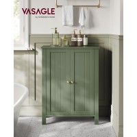 Vasagle Bathroom Floor Storage Cabinet Bathroom Storage Unit With 2 Adjustable Shelves Bathroom Cabinet Freestanding 118 X 2