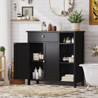 Irontar Bathroom Cabinet With Doors Bathroom Floor Cabinet With Drawer Adjustable Shelf Kitchen Cupboard Storage Cabinet Fo