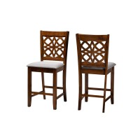 Baxton Studio Abigail 2Piece Counter Stool Set