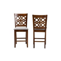 Baxton Studio Abigail 2Piece Counter Stool Set