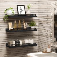 Ryofobetto Floating Shelves For Wall Decor Bathroom Shelves Over Toilet Farmhouse Wall Shelves For Living Room Bedroom Pictur