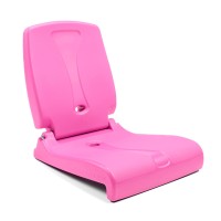 Step2 Foldable Adult Flip Seat, Portable Outdoor Chair For Poolside, Tailgating, Camping, Picnic Chair, Provides Back Support When Sitting On Ground, Bright Pink