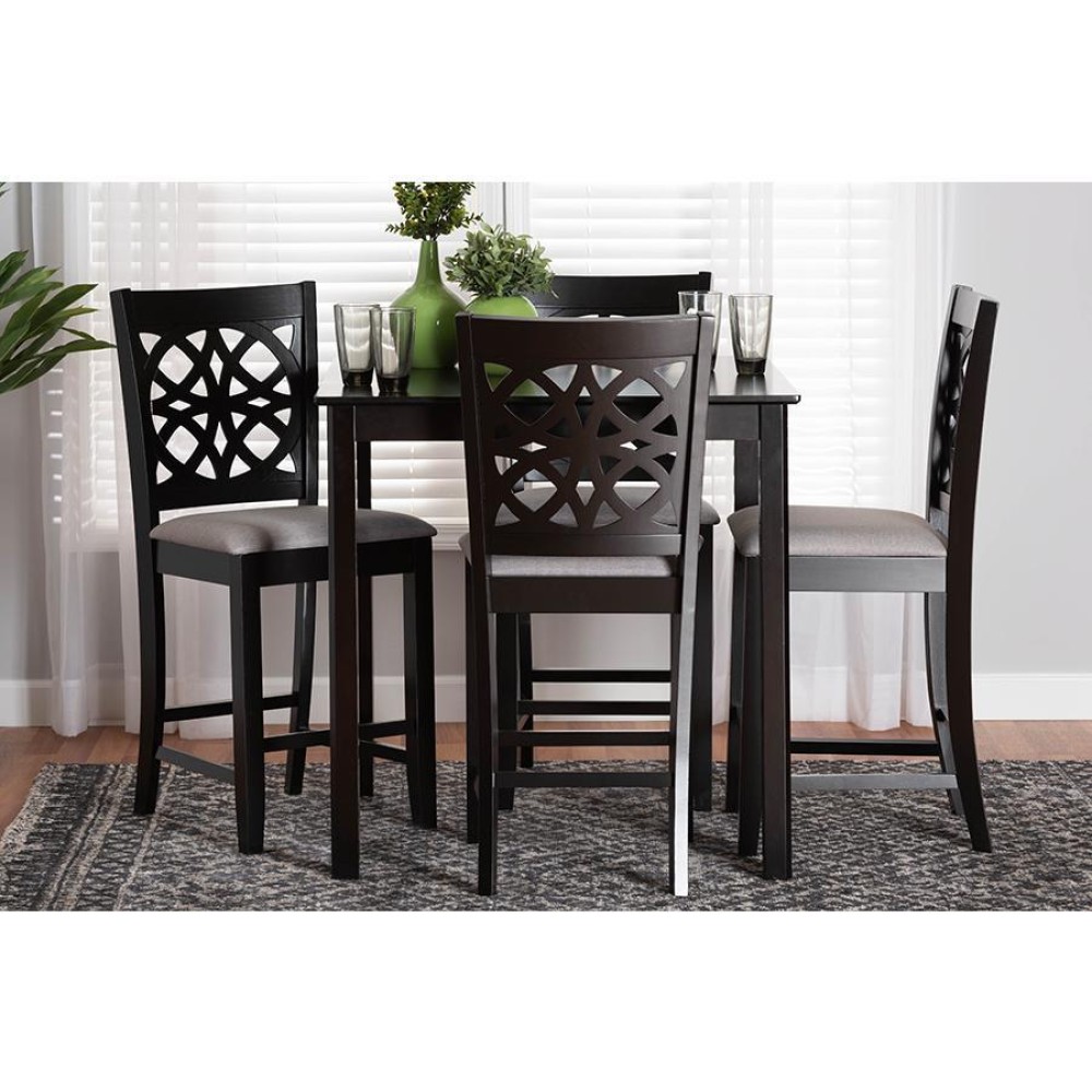 Baxton Studio Abigail 5Piece Pub Set