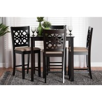 Baxton Studio Abigail 5Piece Pub Set