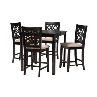 Baxton Studio Abigail 5Piece Pub Set