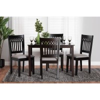 Baxton Studio Genesis Wood 5Piece Dining Set