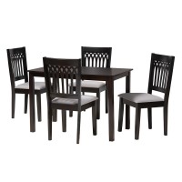 Baxton Studio Genesis Wood 5Piece Dining Set