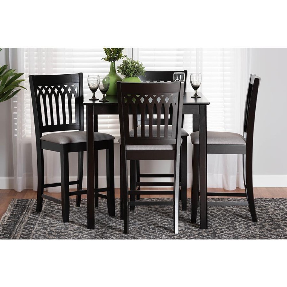 Baxton Studio Genesis 5Piece Pub Set