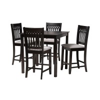 Baxton Studio Genesis 5Piece Pub Set