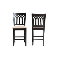 Baxton Studio Genesis Wood 2Piece Counter Stool Set