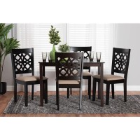 Baxton Studio Abigail 5Piece Dining Set