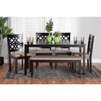 Baxton Studio Abigail 6Piece Dining Set