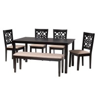 Baxton Studio Abigail 6Piece Dining Set