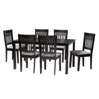 Baxton Studio Genesis Wood 7Piece Dining Set