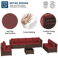 Udpatio Patio Furniture Sets Modular Rattan Outdoor Patio Sectional Furniture Sofa Set Wicker Patio Conversation Set For Backy