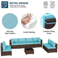 Udpatio Patio Furniture Sets Modular Rattan Outdoor Patio Sectional Furniture Sofa Set Wicker Patio Conversation Set For Backy