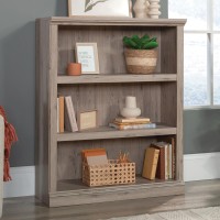 Sauder 3 Tier Book Shelf Wooden Bookcase Multipurpose Bookshelf For Home Office Living Room In Laurel Oak