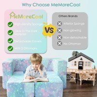 Memorecool Kids Couch Toddler Couch Stars Glow In The Dark Kids Couch Fold Out Baby Couch Kids Bedroom Furniture Kids Sofa Pl