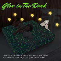 Memorecool Kids Couch Toddler Couch Stars Glow In The Dark Kids Couch Fold Out Baby Couch Kids Bedroom Furniture Kids Sofa Pl