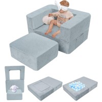 Memorecool Toddler Chair Rockets Glow In Dark Kids Couch Fold Out Modular Chair For Boy Girl Baby Sofa Chair For Bedroom Loung