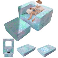 Memorecool Toddler Couch Stars Glow In Dark Kids Couch Fold Out Modular Sofa