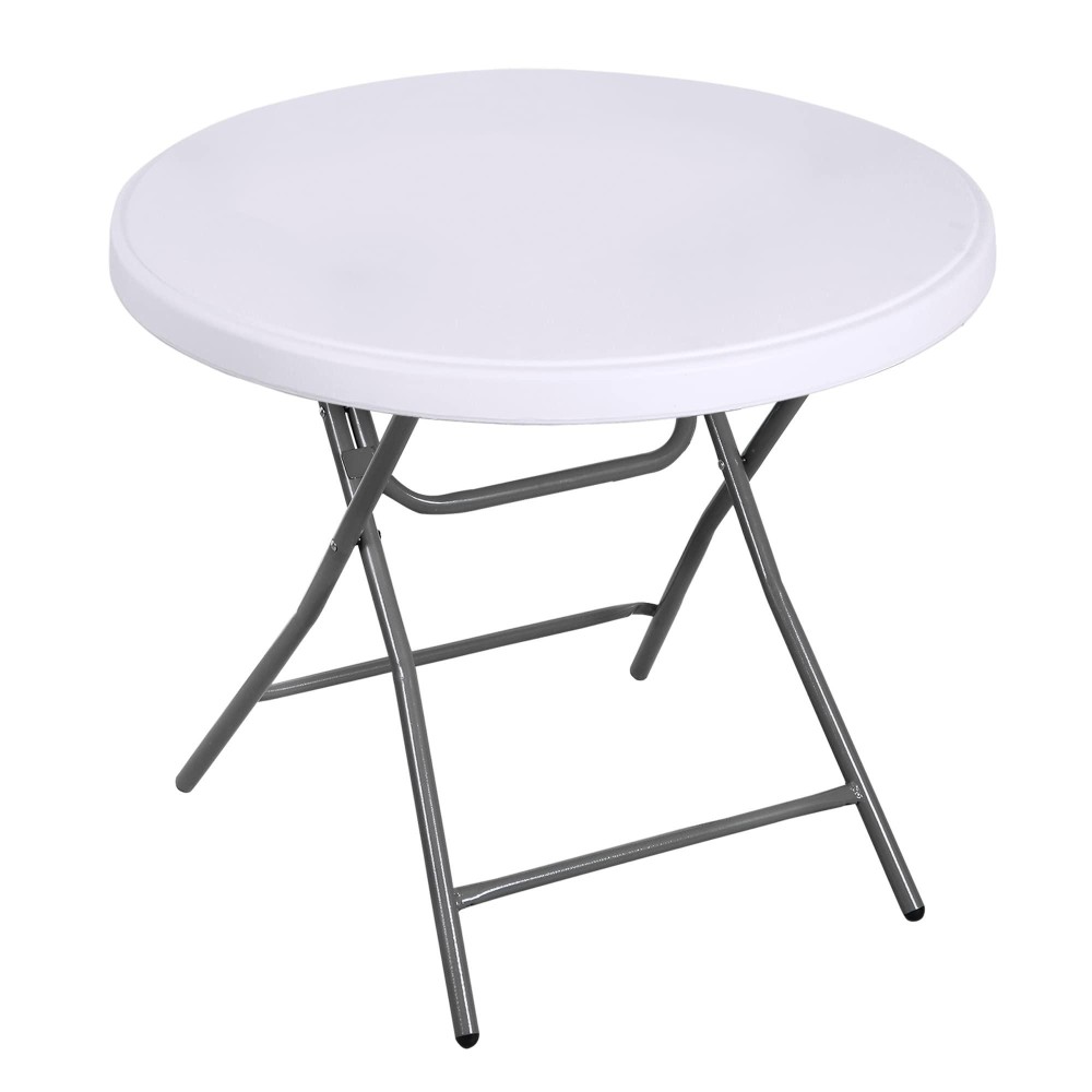 Super Deal 2.7 Foot Round Folding Card Table, 32