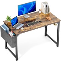 Olixis Computer Desk 48 Inch Home Office Work Study Writing Student Kids Bedroom Wood Modern Simple 2 Person Pc Table With Stora