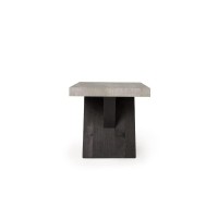 Kosas Home Durant Transitional Wood End Table Black In Gray/Black