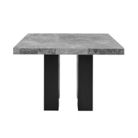Camila Gray Square Marble Counter Height Table