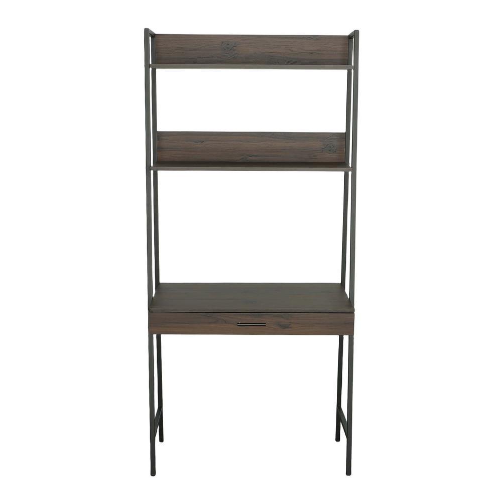 Accent DeskBookshelf Sable BrownMetal