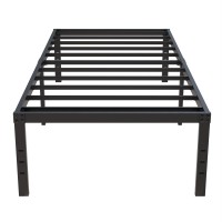 Upcanso 18 Inch Twin Bed Frames No Box Spring Need Metal Platform Bed Frame Twin Size With High Storage Eassy Assembly 2 500 L