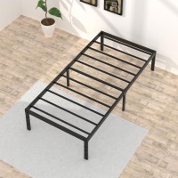 Upcanso 18 Inch Twin Bed Frames No Box Spring Need Metal Platform Bed Frame Twin Size With High Storage Eassy Assembly 2 500 L