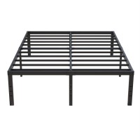 Upcanso 18 Inch King Bed Frame Heavy Duty Metal Platform King Size Bed Frames With High Storage Eassy Assembly 3 500 Lbs Heavy