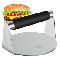 Pmyek Smash Burger Press With Antiscald Handle 55 Inch Hamburger Smasher Tool Meat Bacon Grill Tortilla Press Patty Maker