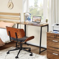 Wohomo Folding Desk Small Writing Desk 394 Spacesaving Foldable Laptop Table Writing Workstation For Home Office Easy Ass