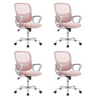 Office Chair, Desk Chair, Managerial Executive Chair, Ergonomic Home Office Desk Chairs, Computer Chair With Comfortable Armrests, Mesh Desk Chairs With Wheels, Mid-Back Task Chair With Lumbar Support